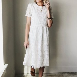 Beautiful roolee little white dress! Size small